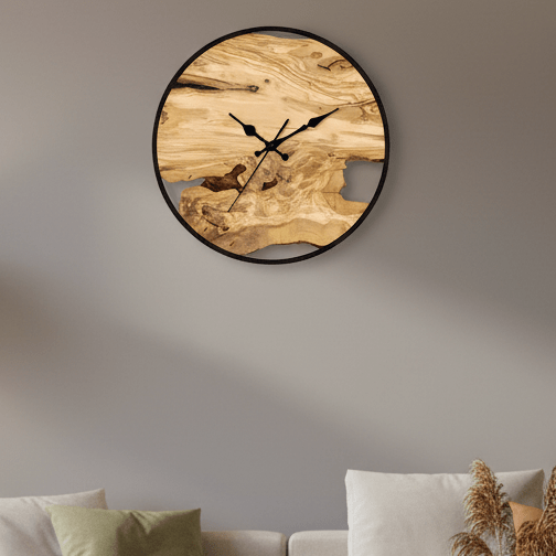 Thermabuild | Elegant Clear Acrylic Wall Clock for Modern Minimalist Homes