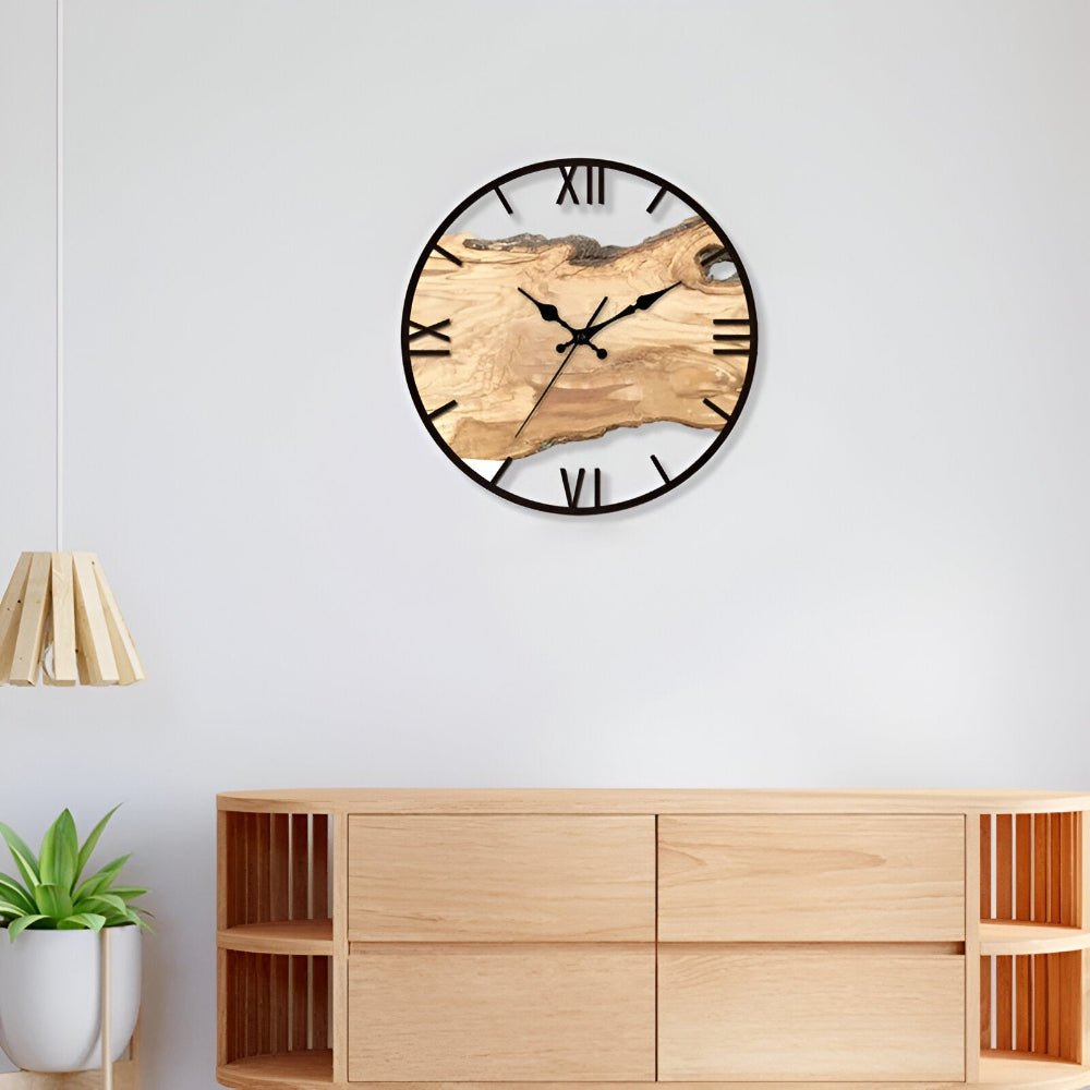 Thermabuild | Elegant Clear Acrylic Wall Clock for Modern Minimalist Homes