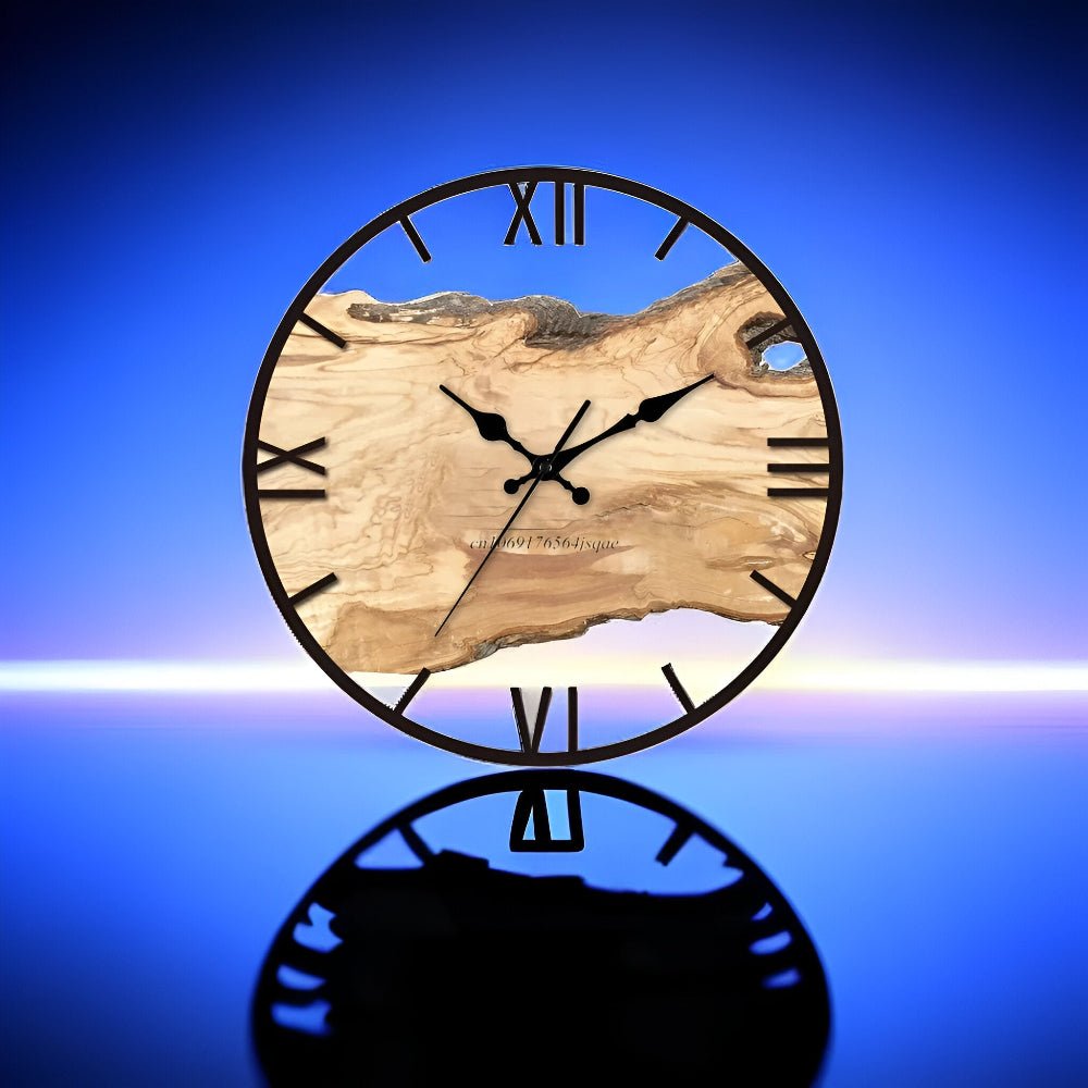 Thermabuild | Elegant Clear Acrylic Wall Clock for Modern Minimalist Homes