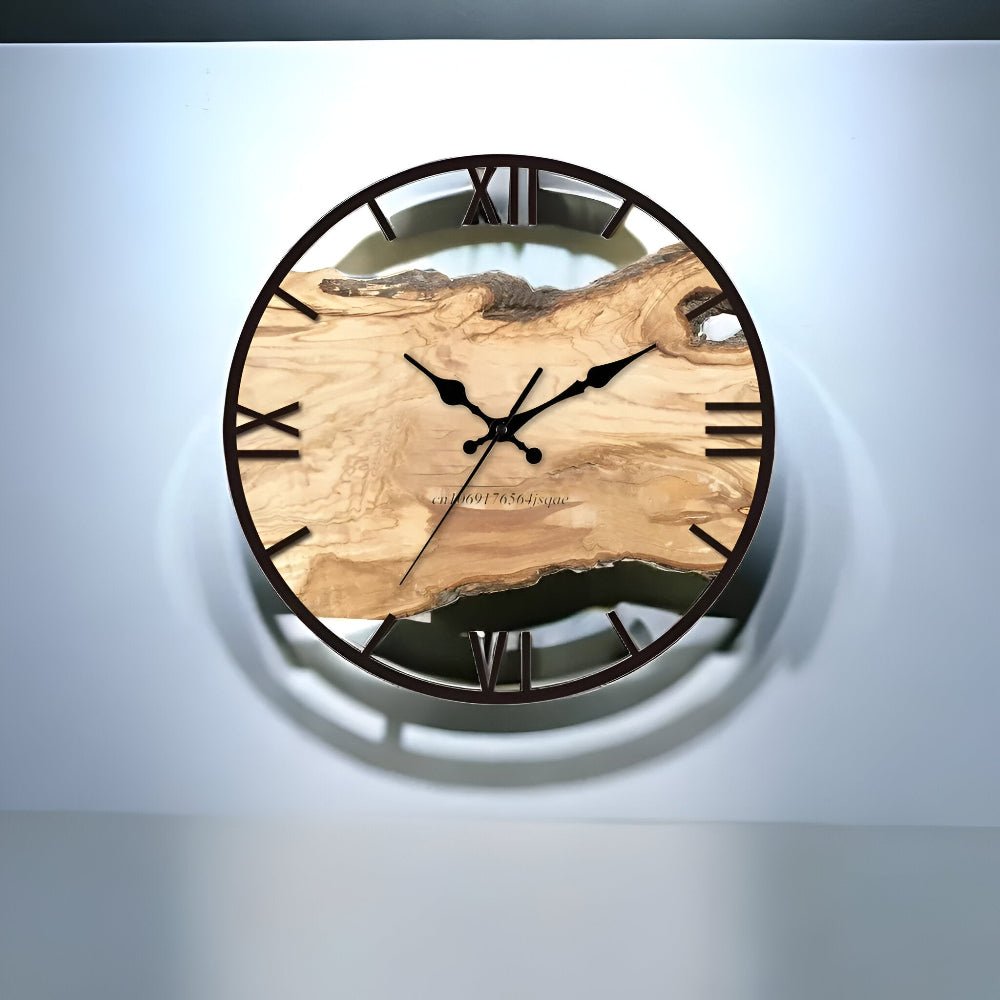 Thermabuild | Elegant Clear Acrylic Wall Clock for Modern Minimalist Homes