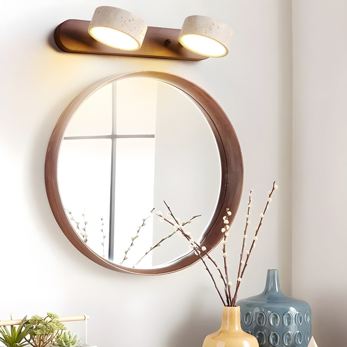 Thermabuild | Travertine LED Wall Sconce for Architectural Luxury