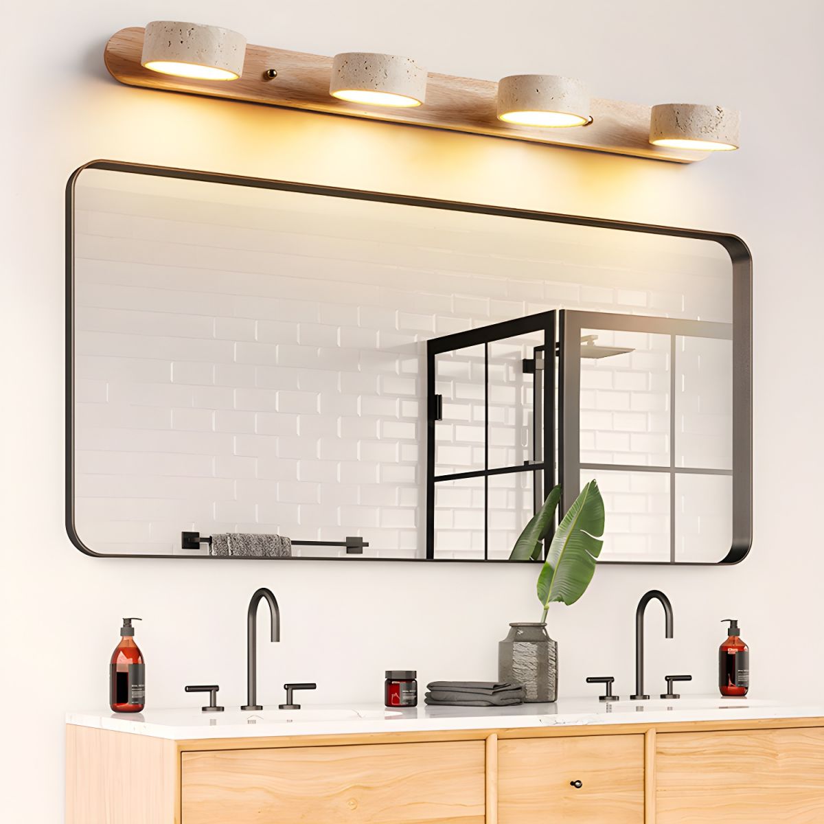 Thermabuild | Travertine LED Wall Sconce for Architectural Luxury