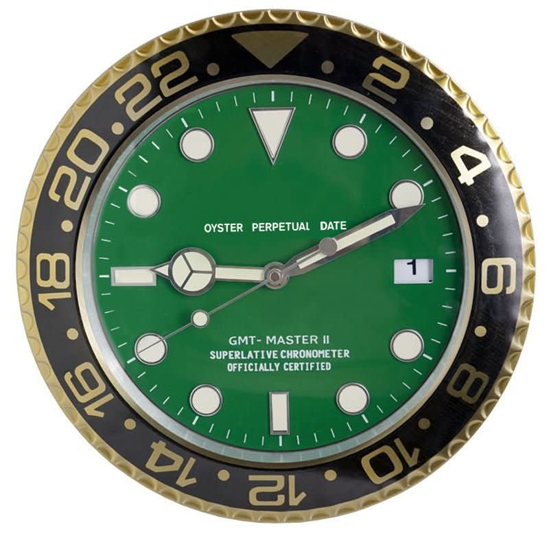 Thermabuild | Modern Silent Wall Clock Luminous stainless steel clock with battery-operated precision