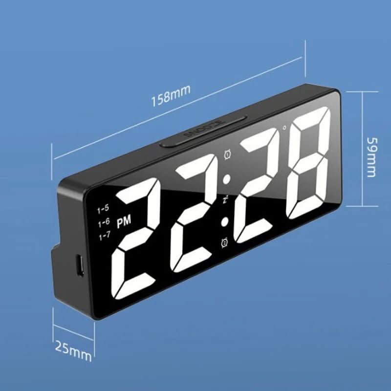 Thermabuild | LED Digital Alarm Clock with Temperature Display