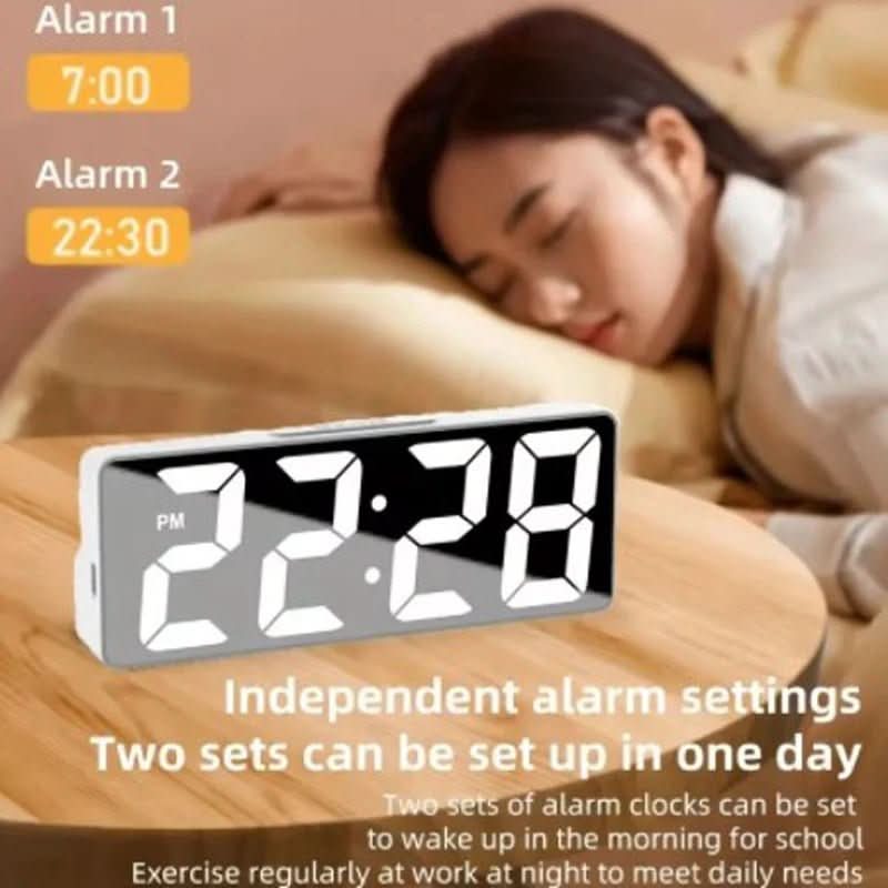 Thermabuild | LED Digital Alarm Clock with Temperature Display