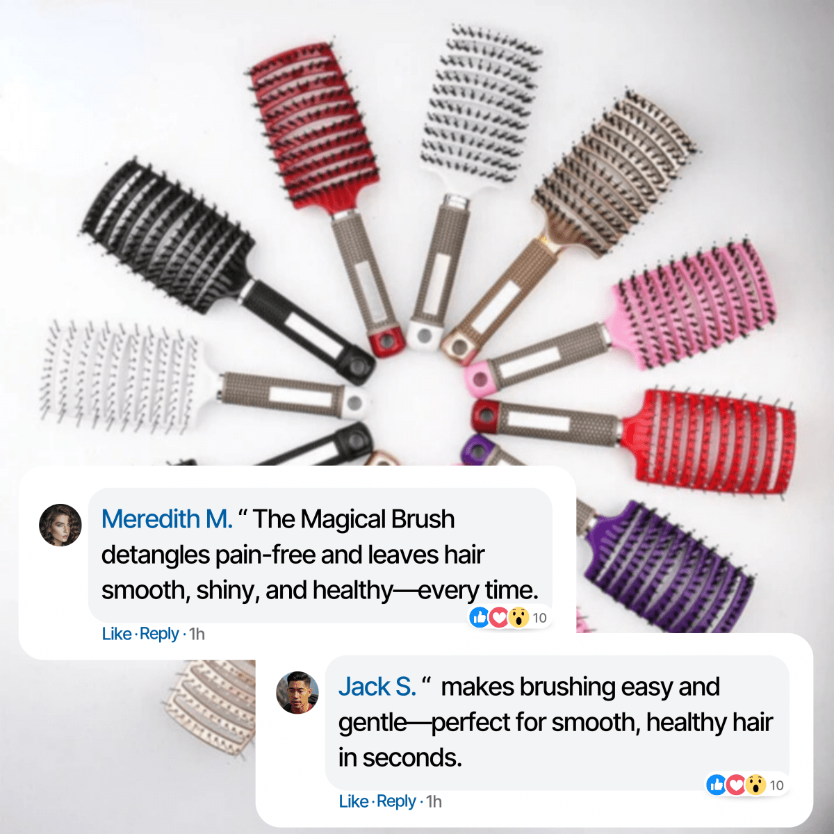 Thermabuild | Painless Detangling Hairbrush for Smooth & Shiny Hair