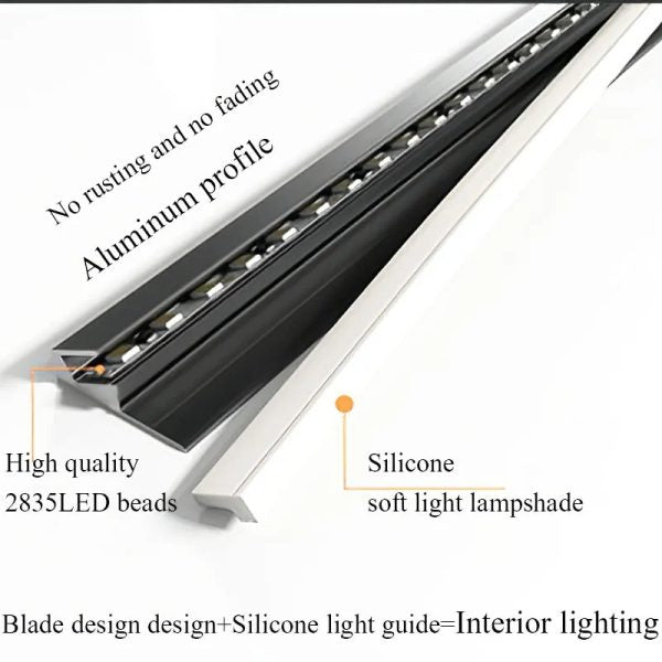 Thermabuild | 45 Degree LED Under Cabinet Lighting Bars Invisible Ultra Thin Strips