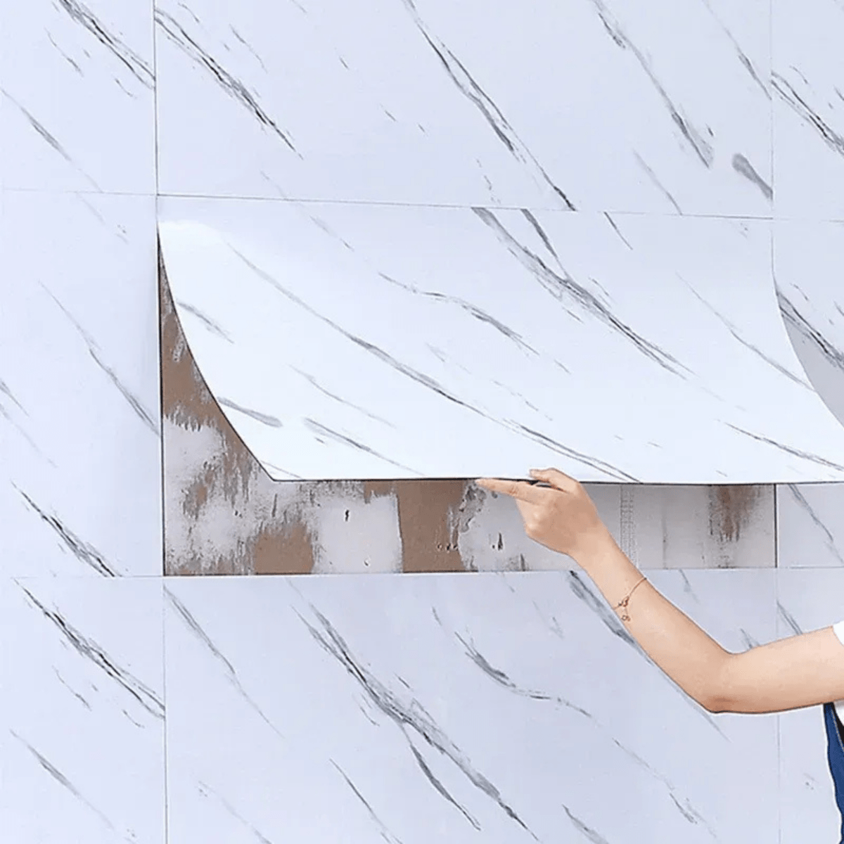Thermabuild | Self-Adhesive Marble PVC Floor Tiles