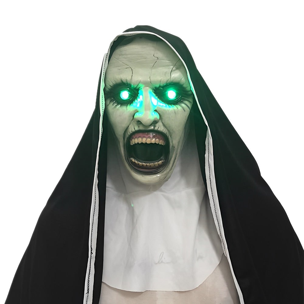 Thermabuild | Men's Halloween Realistic Silicone Old Man Mask with Facial Hair and Chest Bib