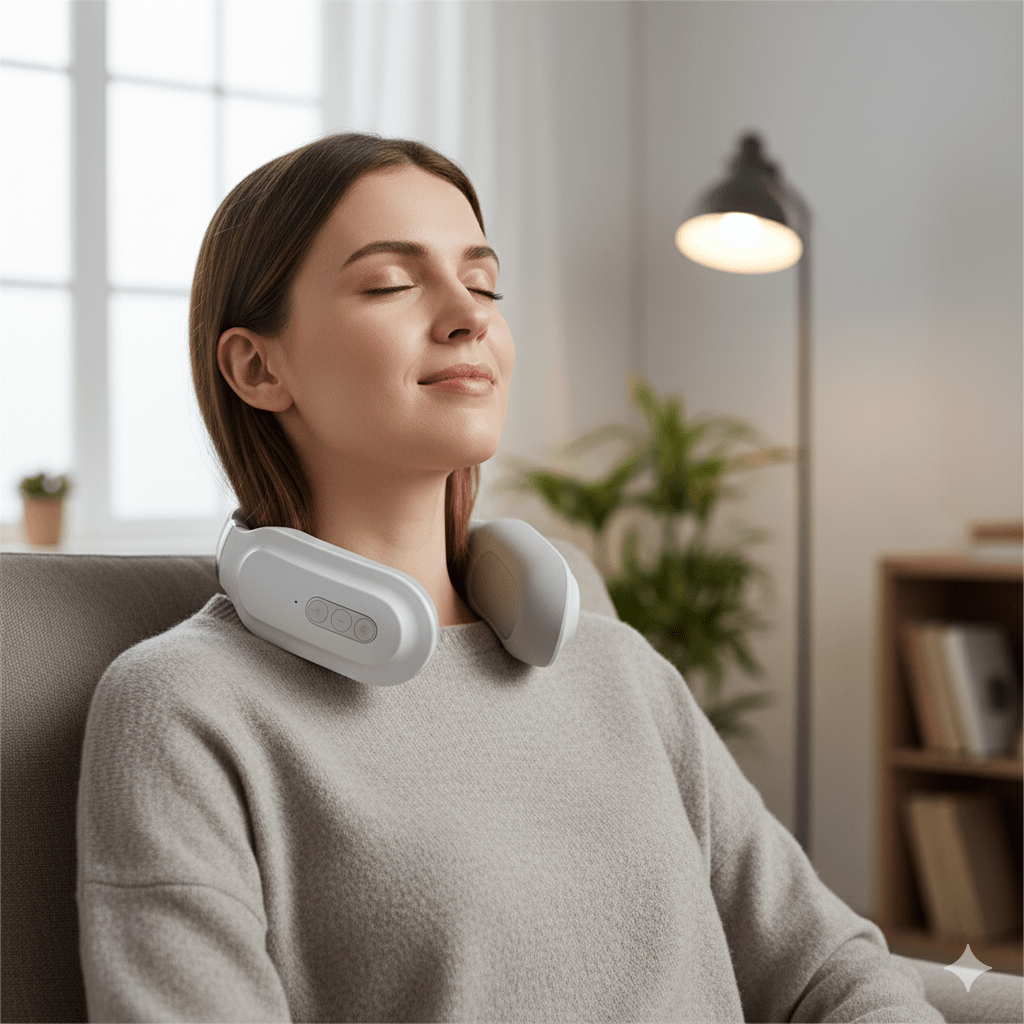 Thermabuild | 4-in-1 Neck Massager with Heat, Vibration & Deep Tissue Relief