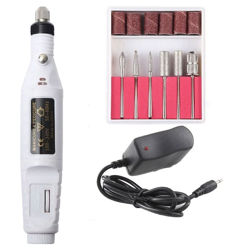 Thermabuild | 6-in-1 Electric Nail File for Manicure, Pedicure & Artificial Nails