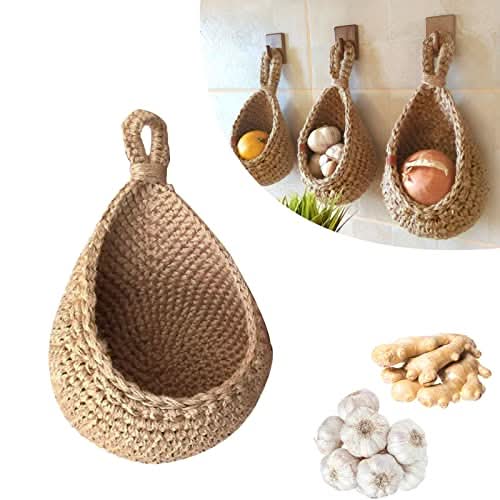 Thermabuild | Hanging jute basket for kitchen storage