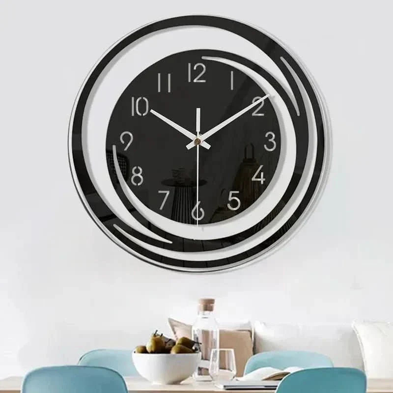 Thermabuild | Acrylic Wall Clock – Silent 3D Geometric Design for Modern Homes