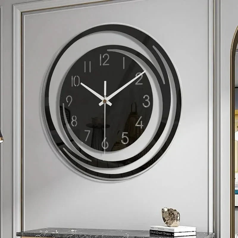 Thermabuild | Acrylic Wall Clock – Silent 3D Geometric Design for Modern Homes