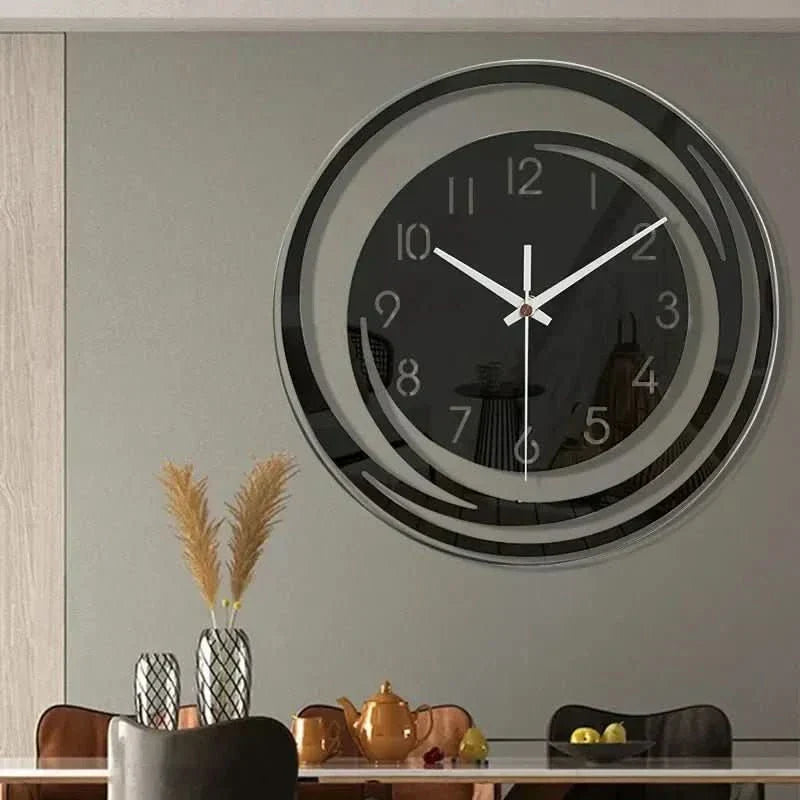 Thermabuild | Acrylic Wall Clock – Silent 3D Geometric Design for Modern Homes