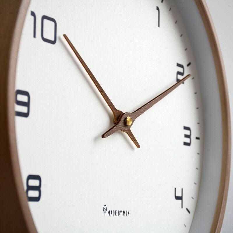 Thermabuild | Silent Wooden Wall Clock with Scandinavian Design