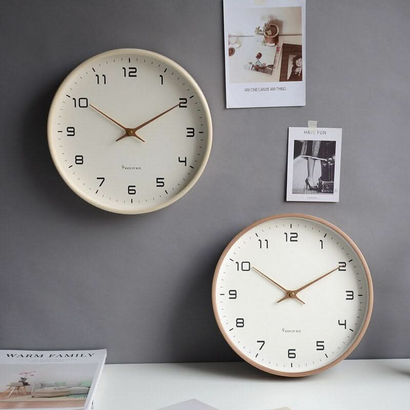Thermabuild | Silent Wooden Wall Clock with Scandinavian Design