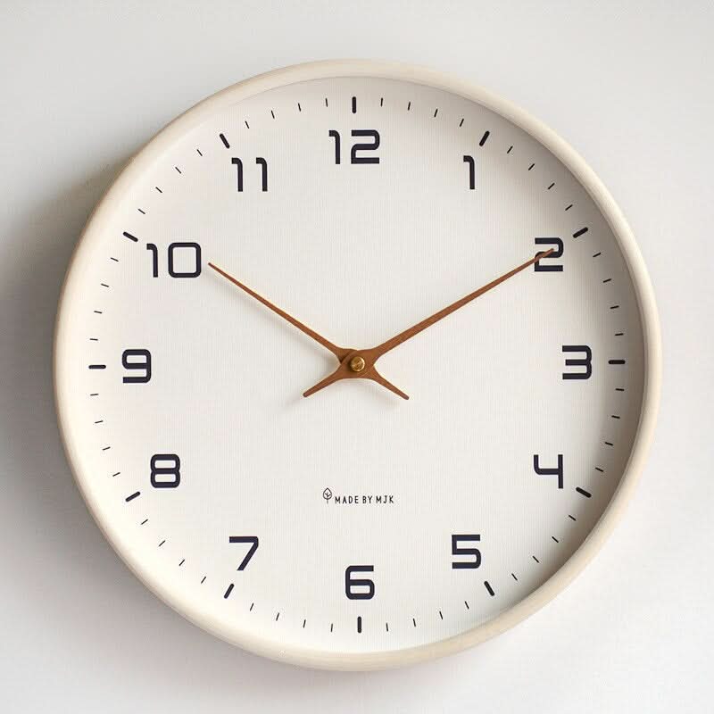Thermabuild | Silent Wooden Wall Clock with Scandinavian Design