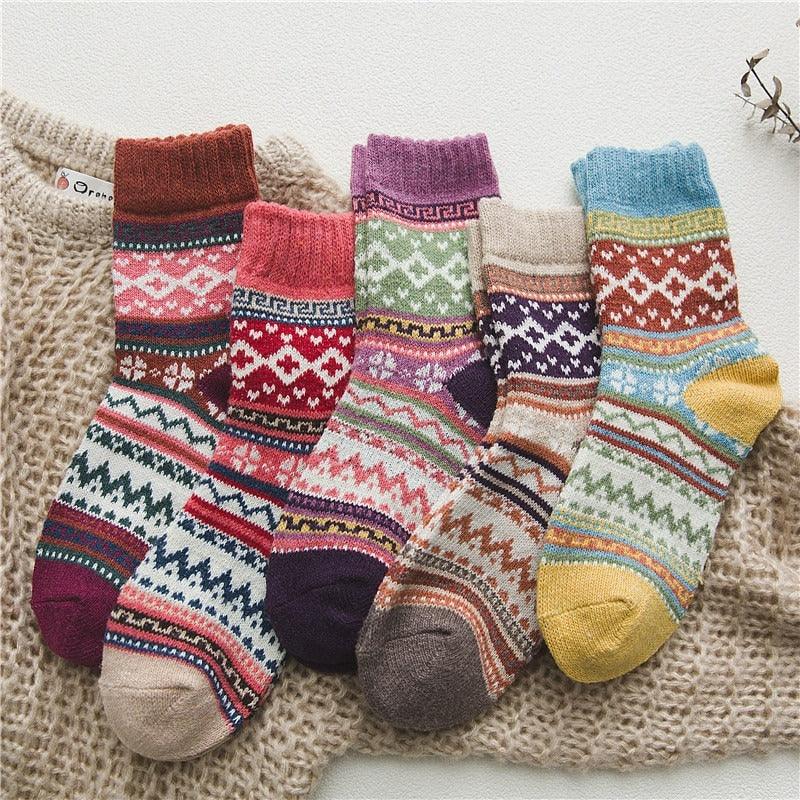 Thermabuild | Unisex Wool & Cotton Blend with Scandinavian Patterns