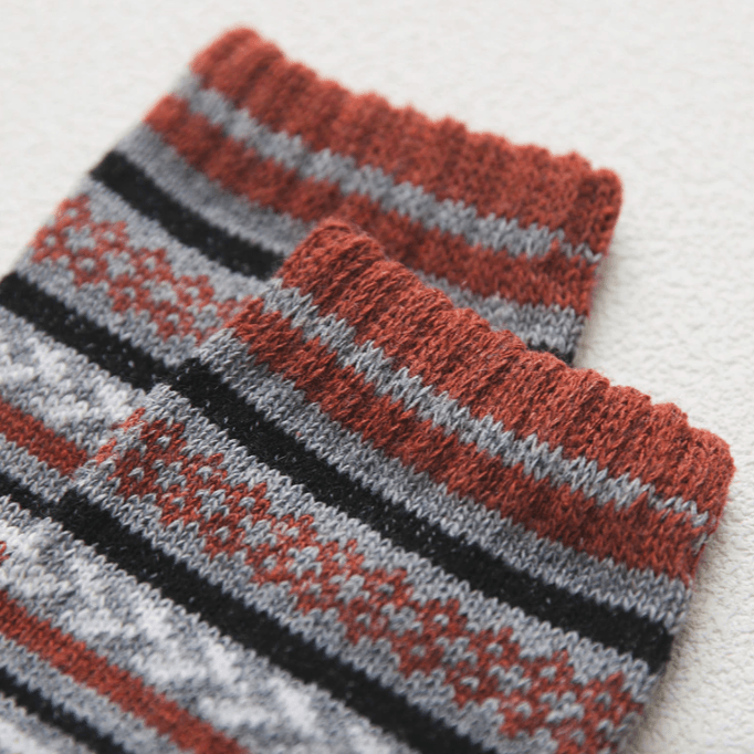 Thermabuild | Unisex Wool & Cotton Blend with Scandinavian Patterns