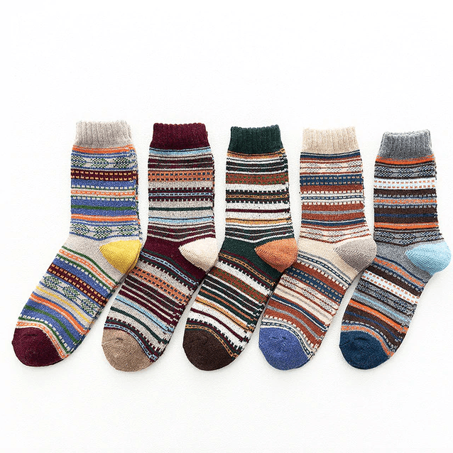 Thermabuild | Unisex Wool & Cotton Blend with Scandinavian Patterns