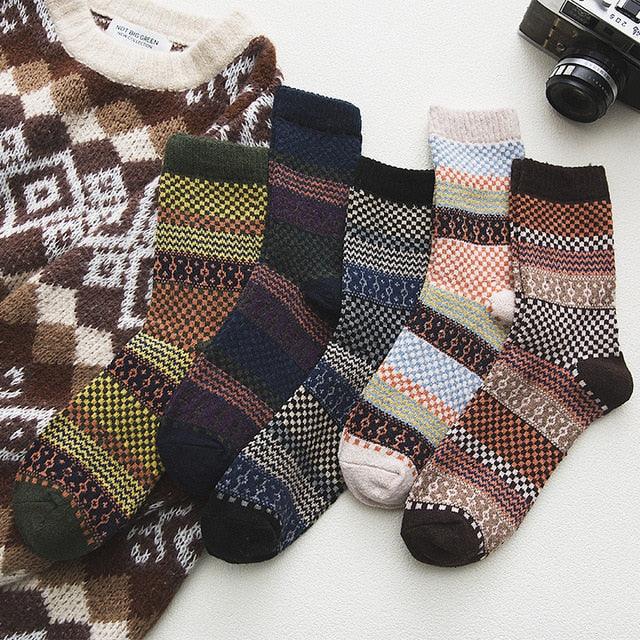 Thermabuild | Unisex Wool & Cotton Blend with Scandinavian Patterns