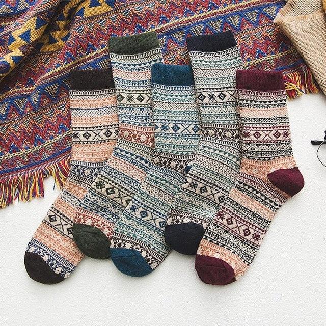 Thermabuild | Unisex Wool & Cotton Blend with Scandinavian Patterns