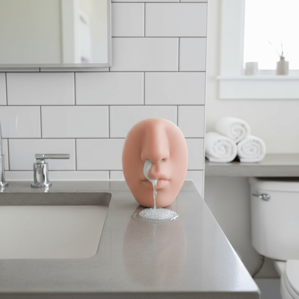 Thermabuild | Nose-Shaped Wall-Mounted Soap Dispenser for Home Decor