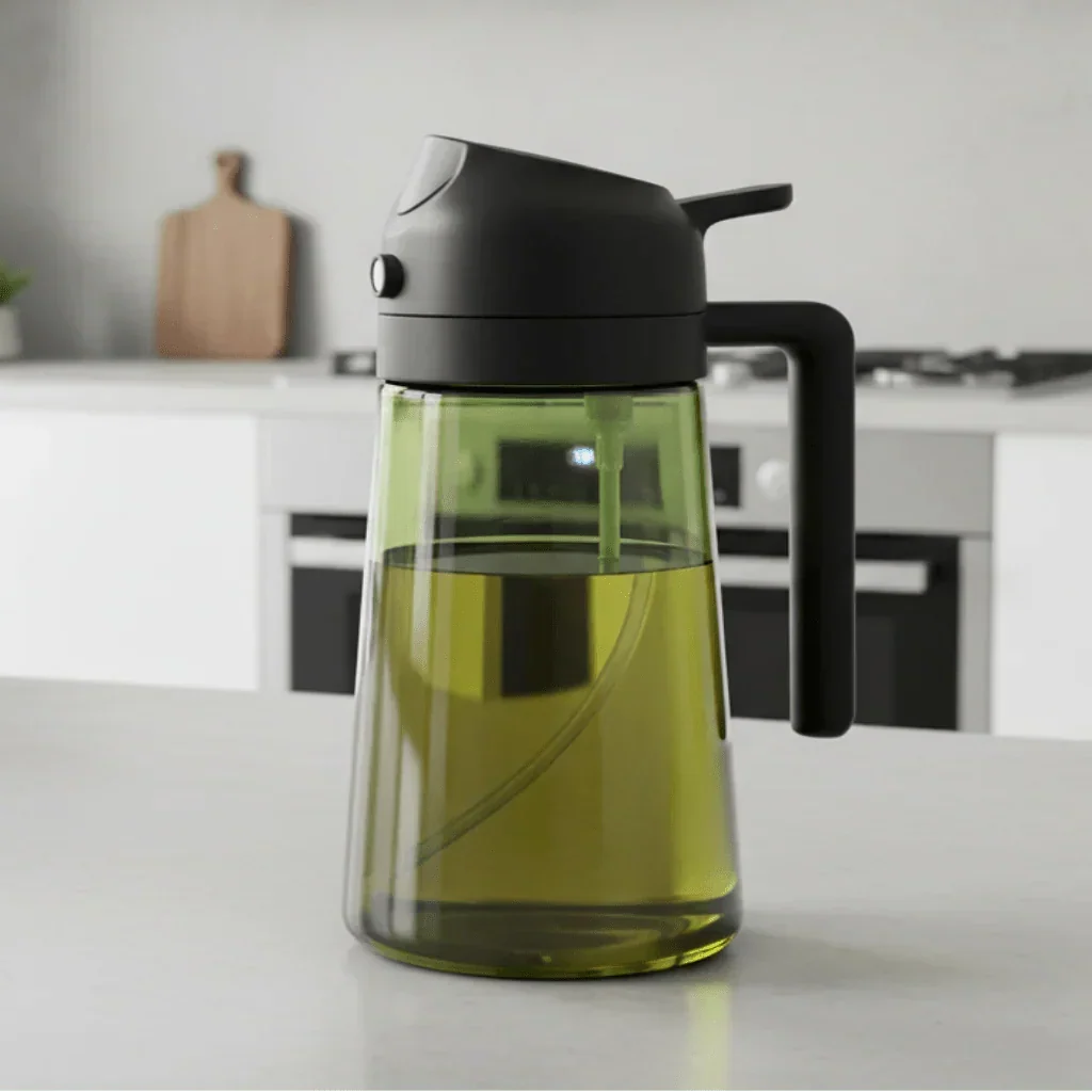 Thermabuild | Healthy Cooking Oil Sprayer with Dark Glass Design