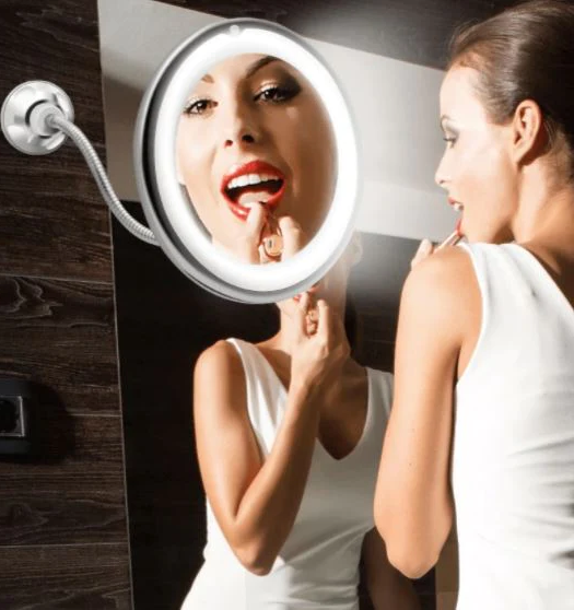 Thermabuild | 10X Magnifying LED Lighted Flexible Mirror