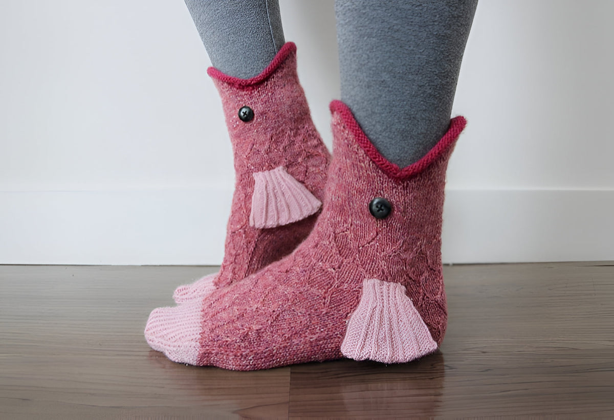 Thermabuild | 3D Knitted Crocodile Socks
