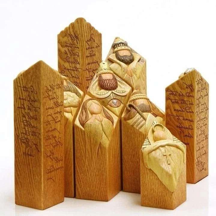 Thermabuild | 9pcs Heaven Nativity Tree Pillar Statues