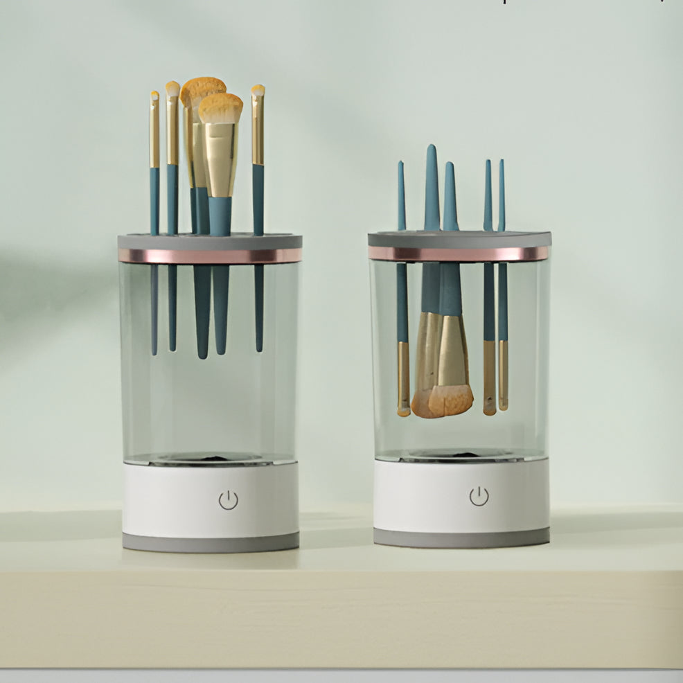 Thermabuild | 3-in-1 Cosmetic Brush Cleaner Machine - Electric Makeup Brush Cleaner Device