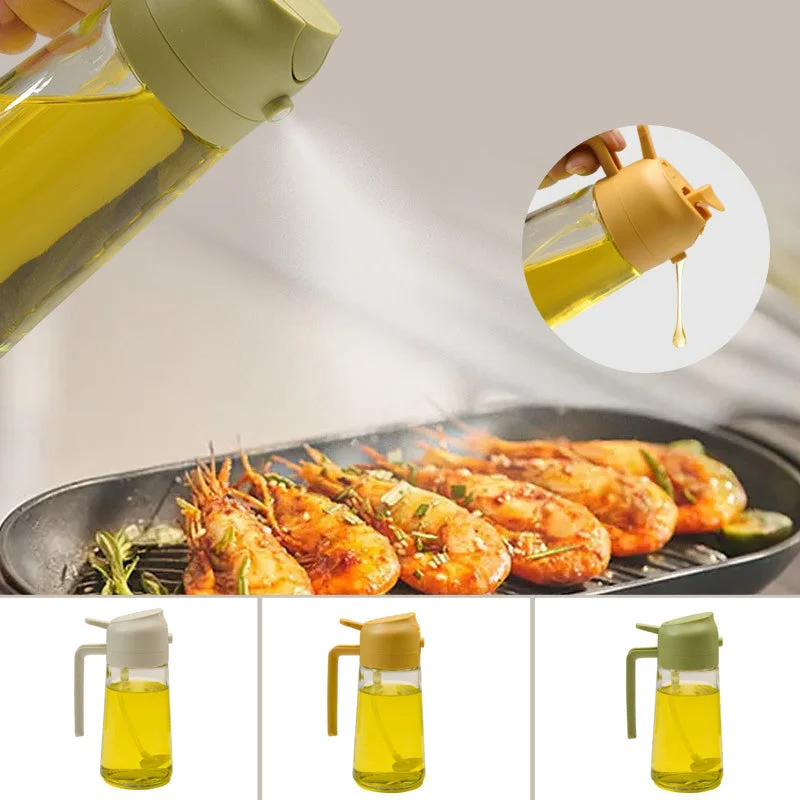 Thermabuild | 2-in-1 Glass Oil Sprayer and Dispenser