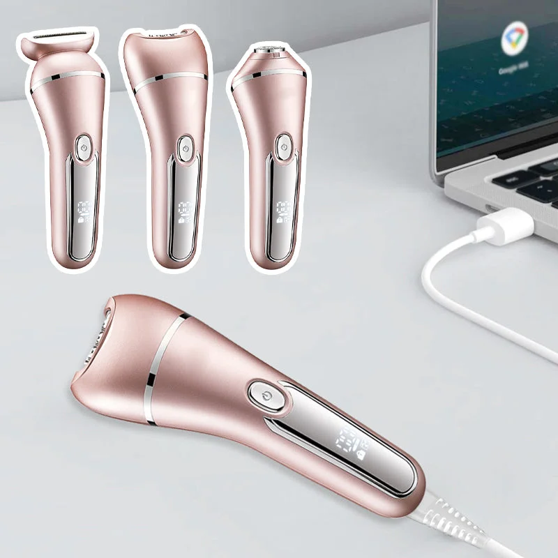 Thermabuild | 3-in-1 Waterproof Electric Shaver for Women