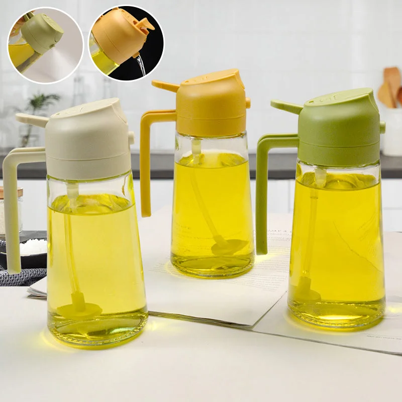 Thermabuild | 2-in-1 Glass Oil Sprayer and Dispenser