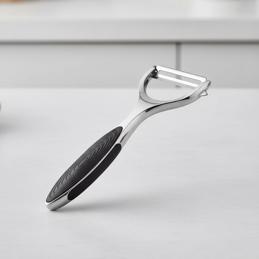 Thermabuild | Comfortable, Non-Slip Stainless Steel Peeler for Effortless Prep