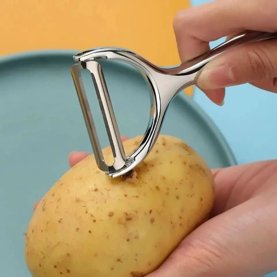 Thermabuild | Comfortable, Non-Slip Stainless Steel Peeler for Effortless Prep