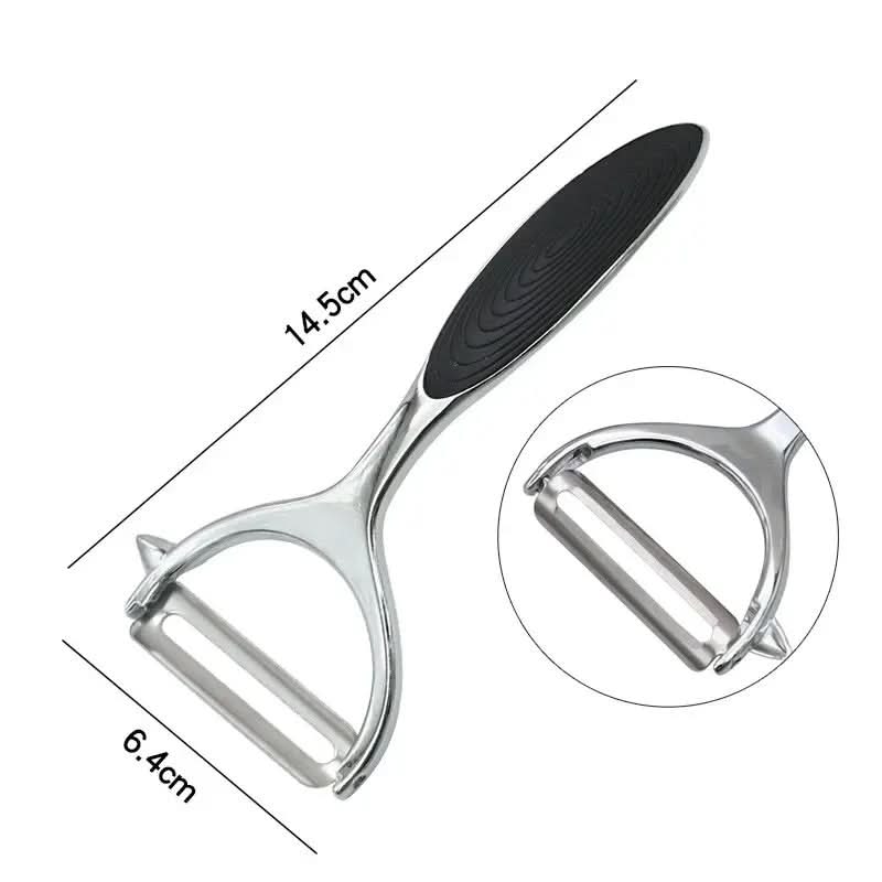 Thermabuild | Comfortable, Non-Slip Stainless Steel Peeler for Effortless Prep