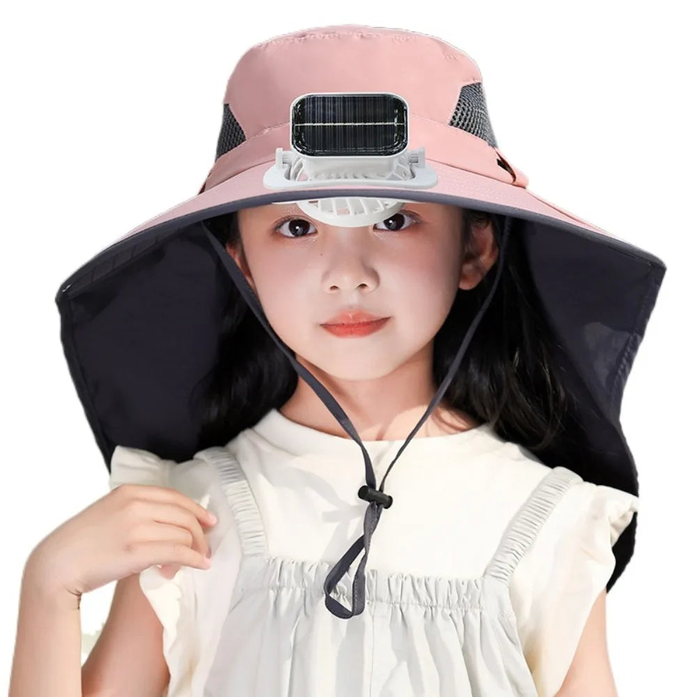Thermabuild | Adjustable Kids Solar Fan Hat