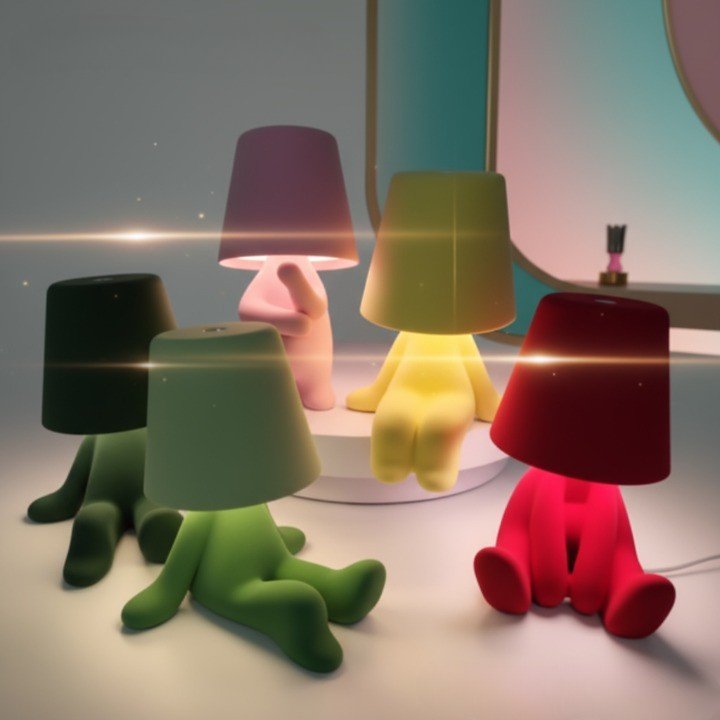 Thermabuild | Creative LED Desk Lamp Unique Human-Shaped Design for Table Lighting