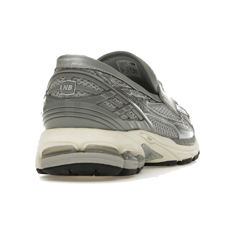 1906L Metallic Silver Loafer Sneaker – Metallic Silver & Shadow Grey (Unisex)