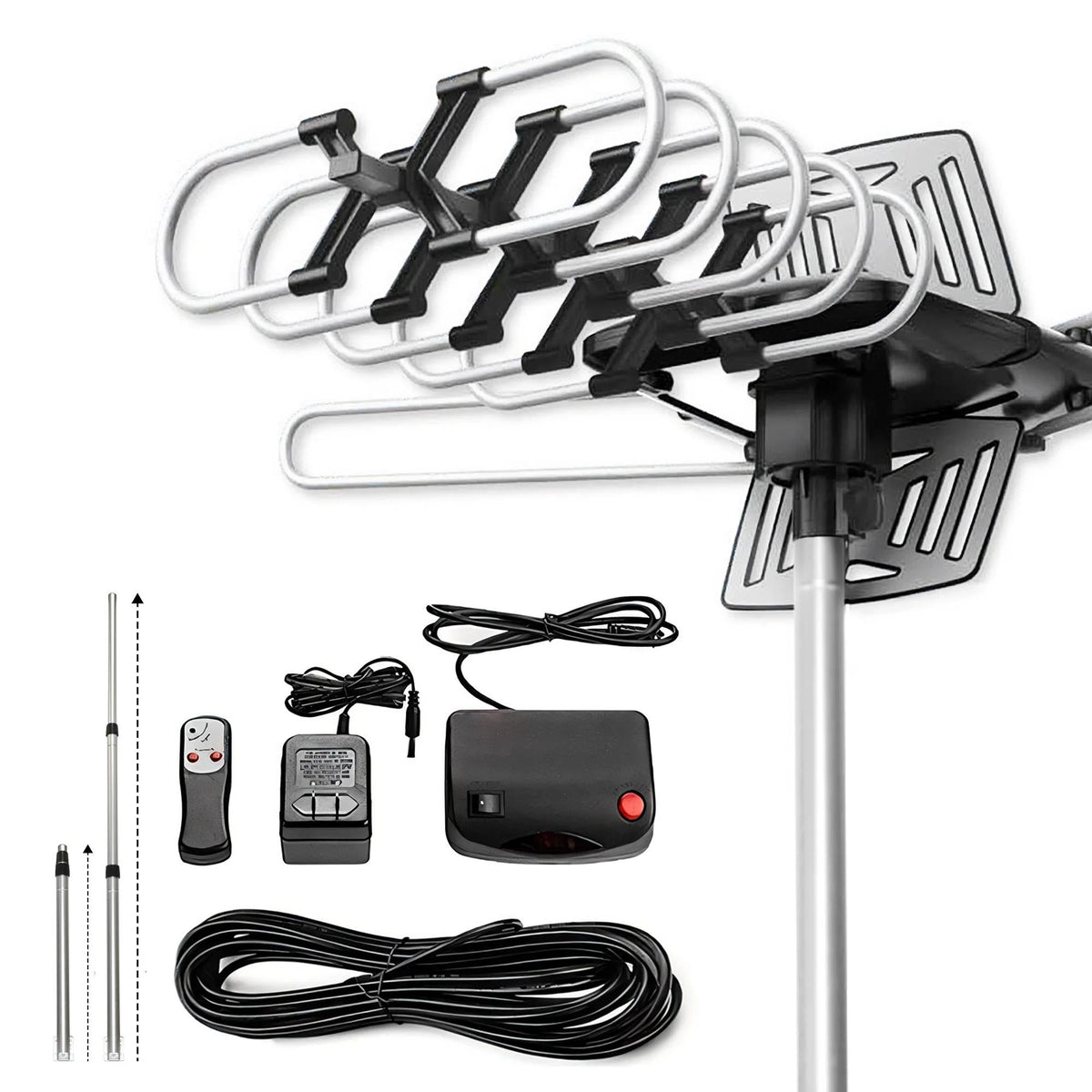 Thermabuild | 2025 Long Distance Digital Outdoor HD TV Antenna with Full 360 Directional Motor Free HD Channels