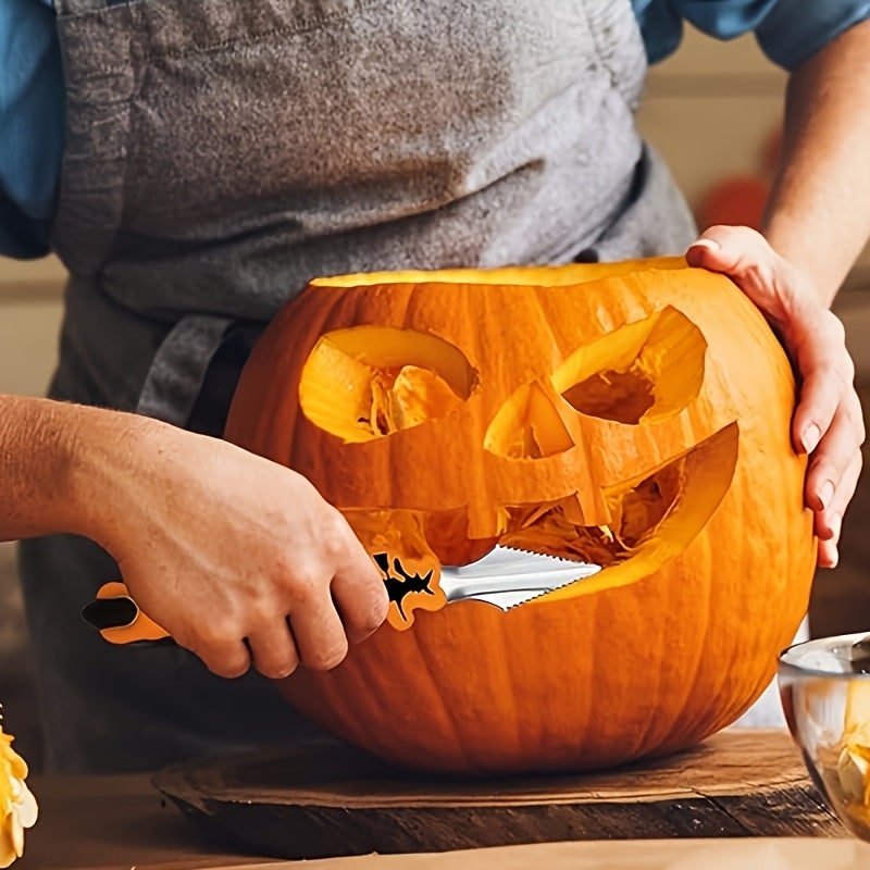 Thermabuild | Pumpkin Carving Kit and Tools with Stainless Steel Supplies for Jack O Lantern Saw