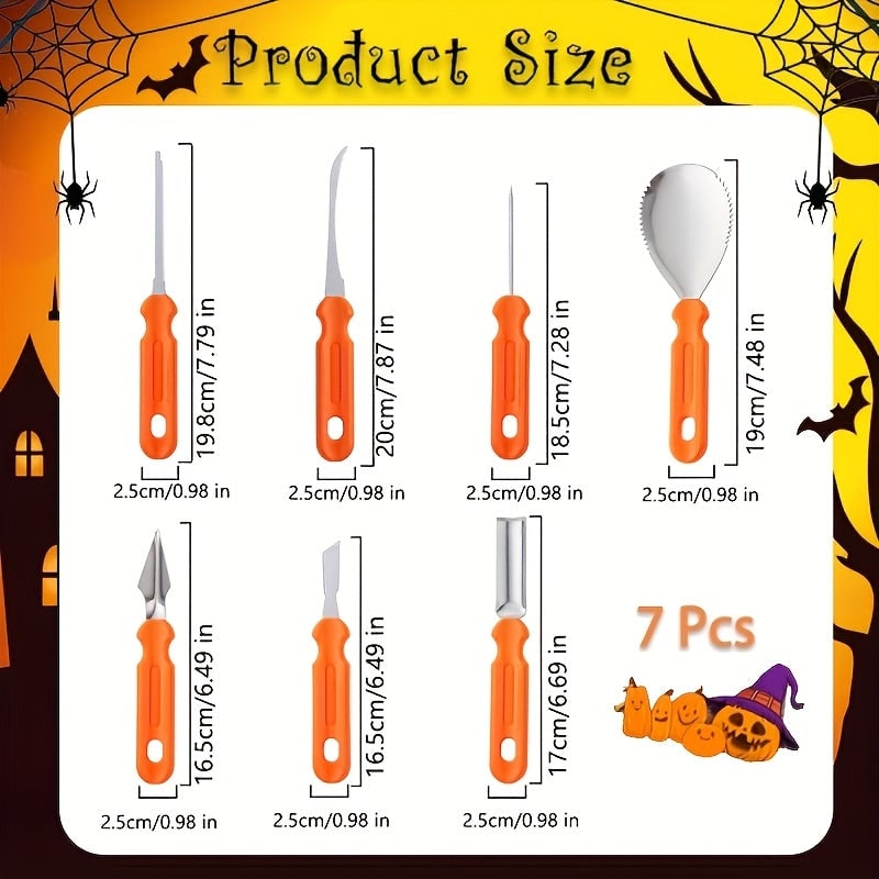 Thermabuild | Pumpkin Carving Kit and Tools with Stainless Steel Supplies for Jack O Lantern Saw