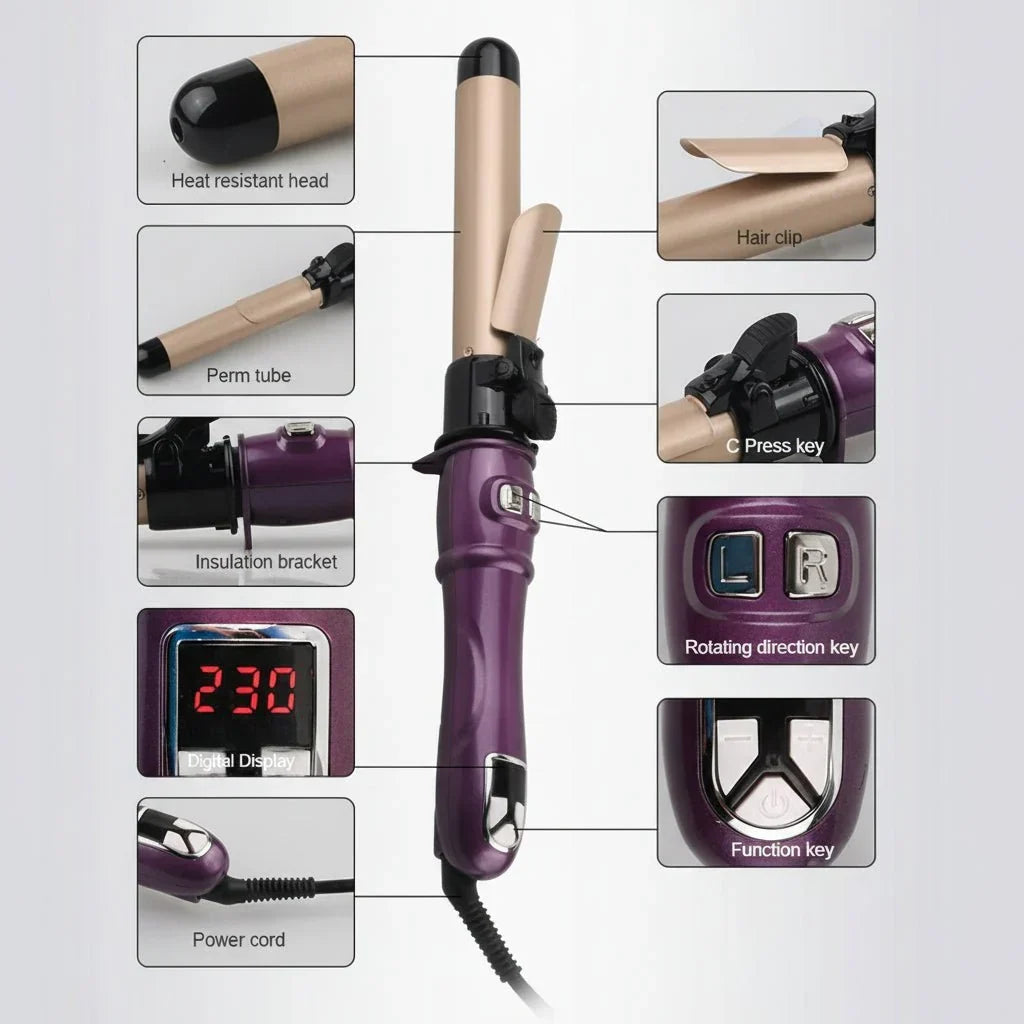 Thermabuild | Cordless Curling Styler for Perfect Curls in 8 Seconds