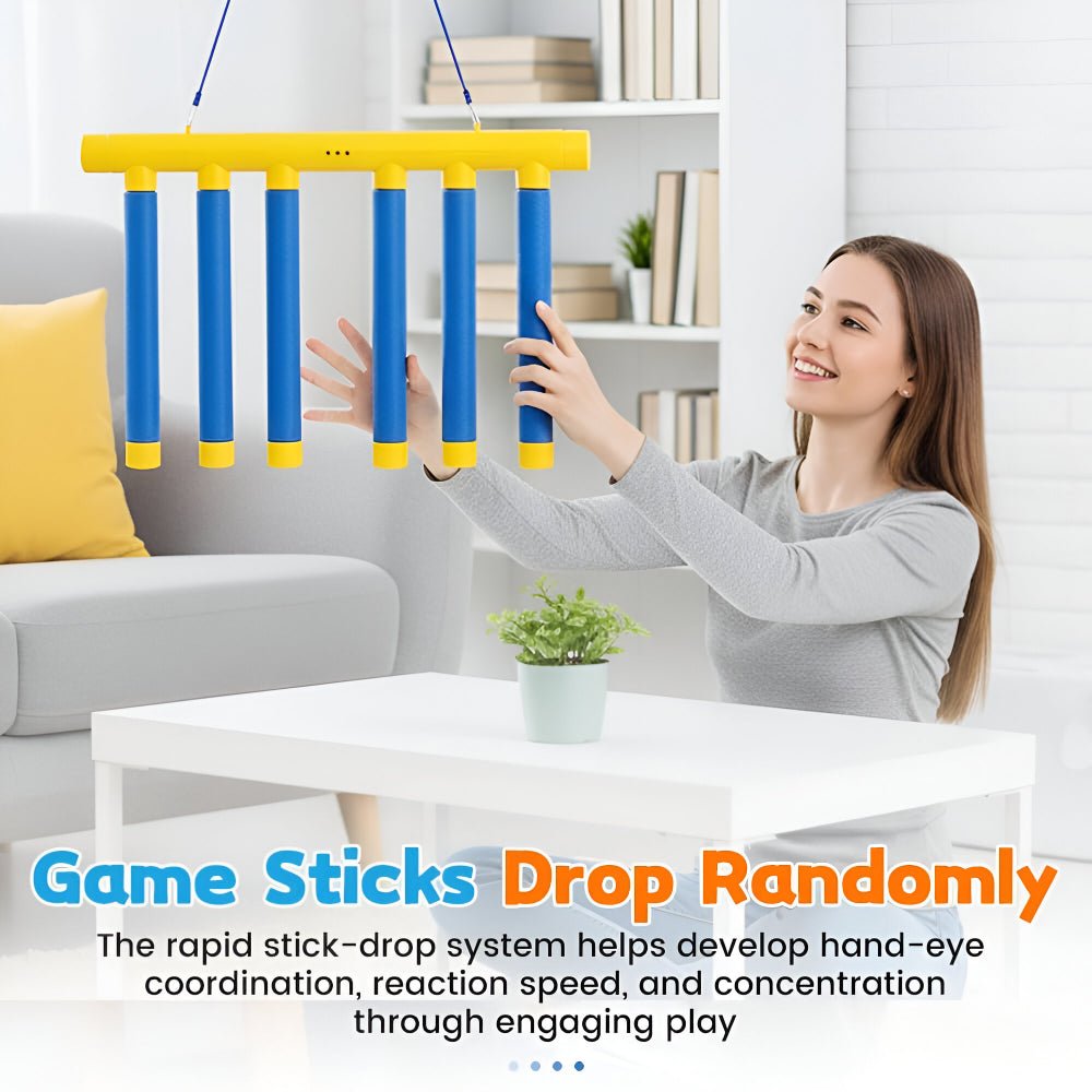 Thermabuild | Kids Reflex Game Reaction Trainer with Falling Stick Challenge