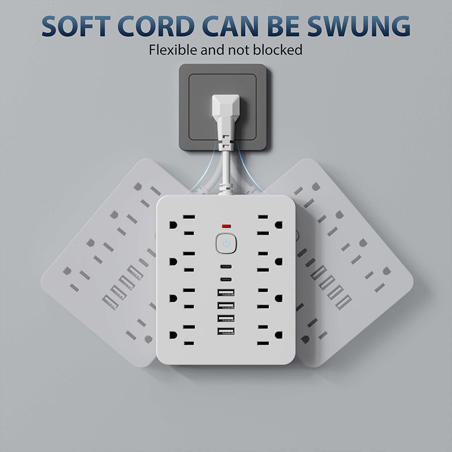 Thermabuild | 14-In-1 Power Strip With Surge Protection