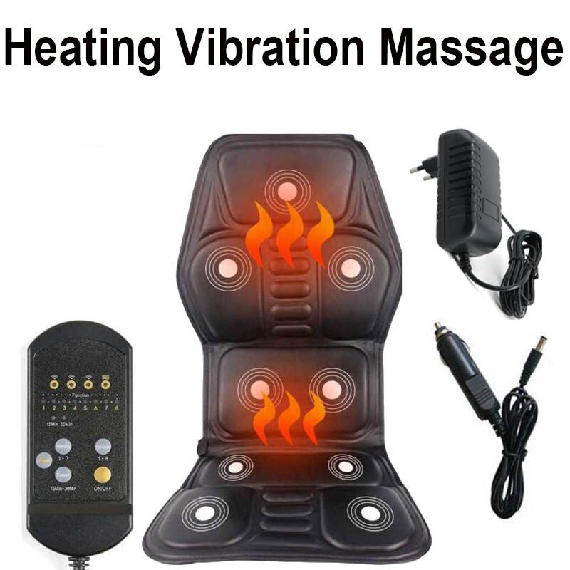 Thermabuild | Electric Back Massager – Vibrating Massage Cushion with Heat Function – Ergonomic Design for Home, Office, Travel Use