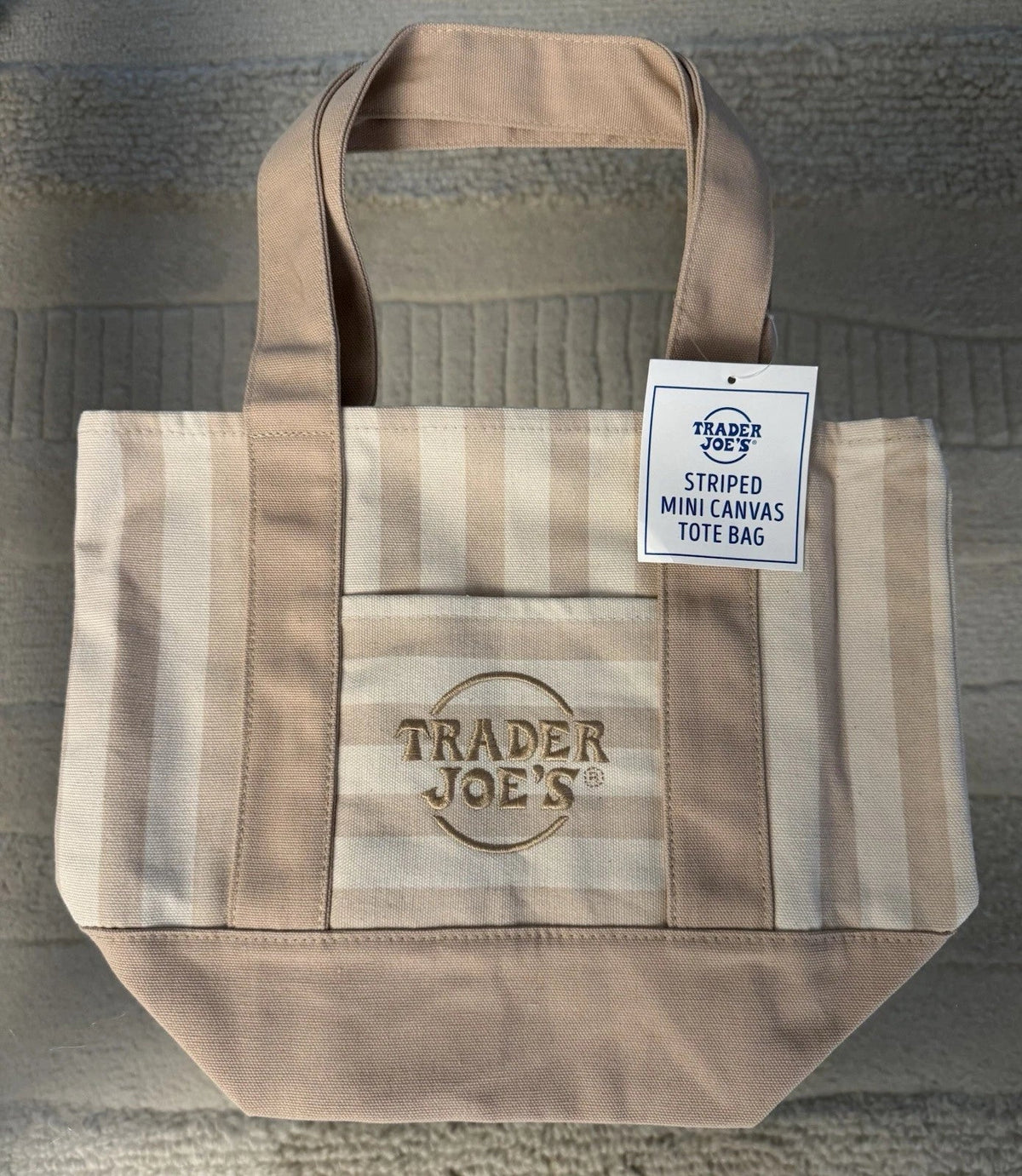 Thermabuild | Striped Canvas Mini Tote Set of 4